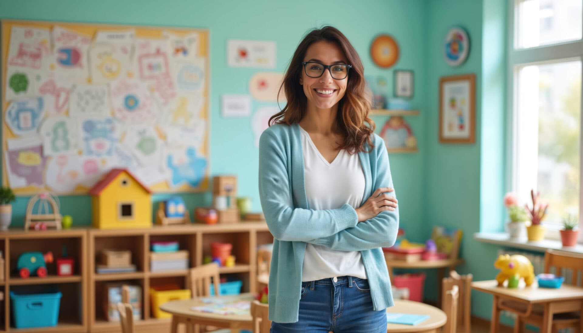 A Kids Discovery teacher in her classroom